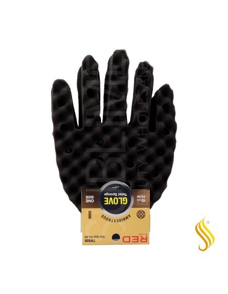 Red Kiss Twist Sponge Glove Esponja En Guante